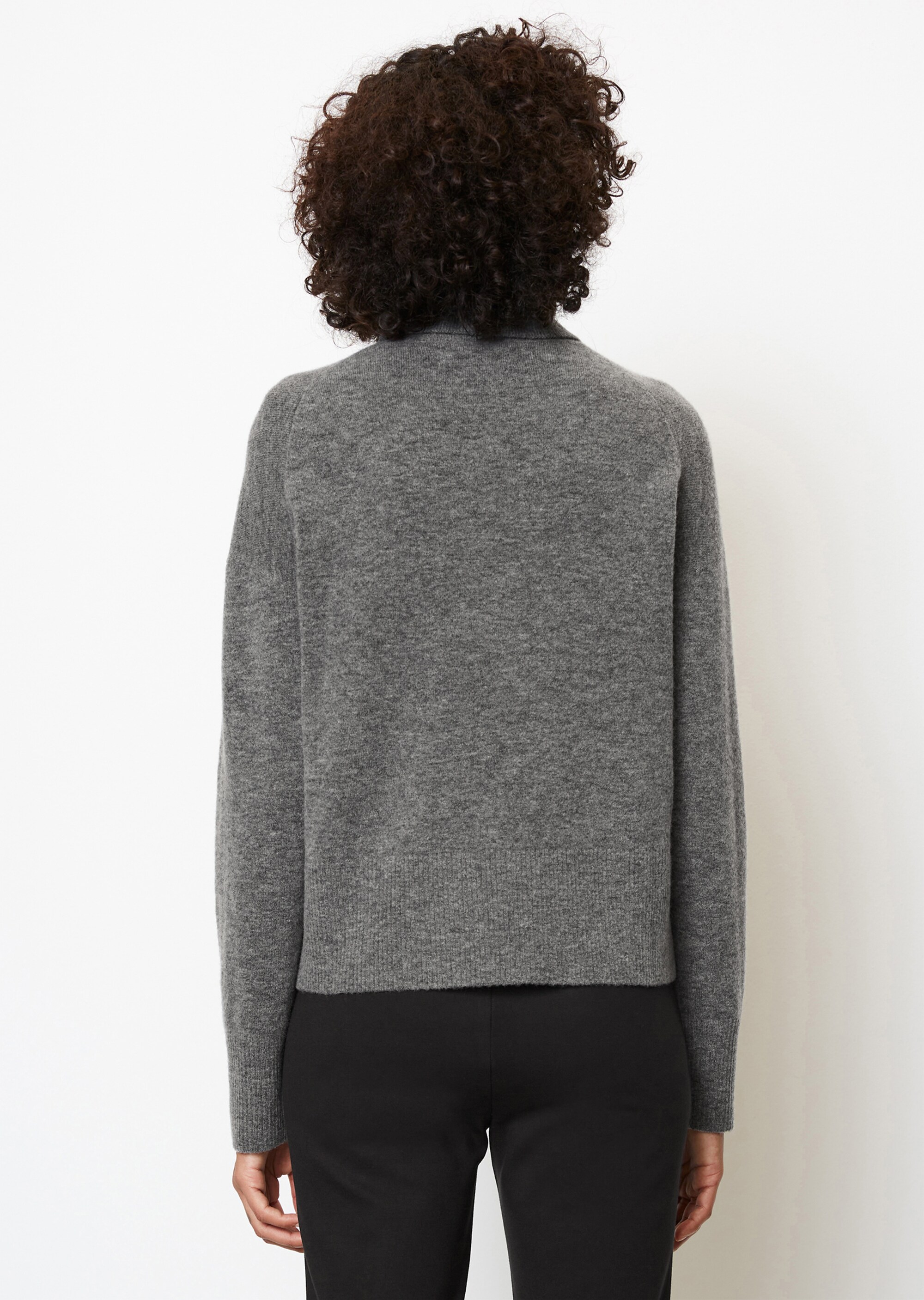 Softer Rollkragenpullover oversizeaus edlem Schurwolle-Mix