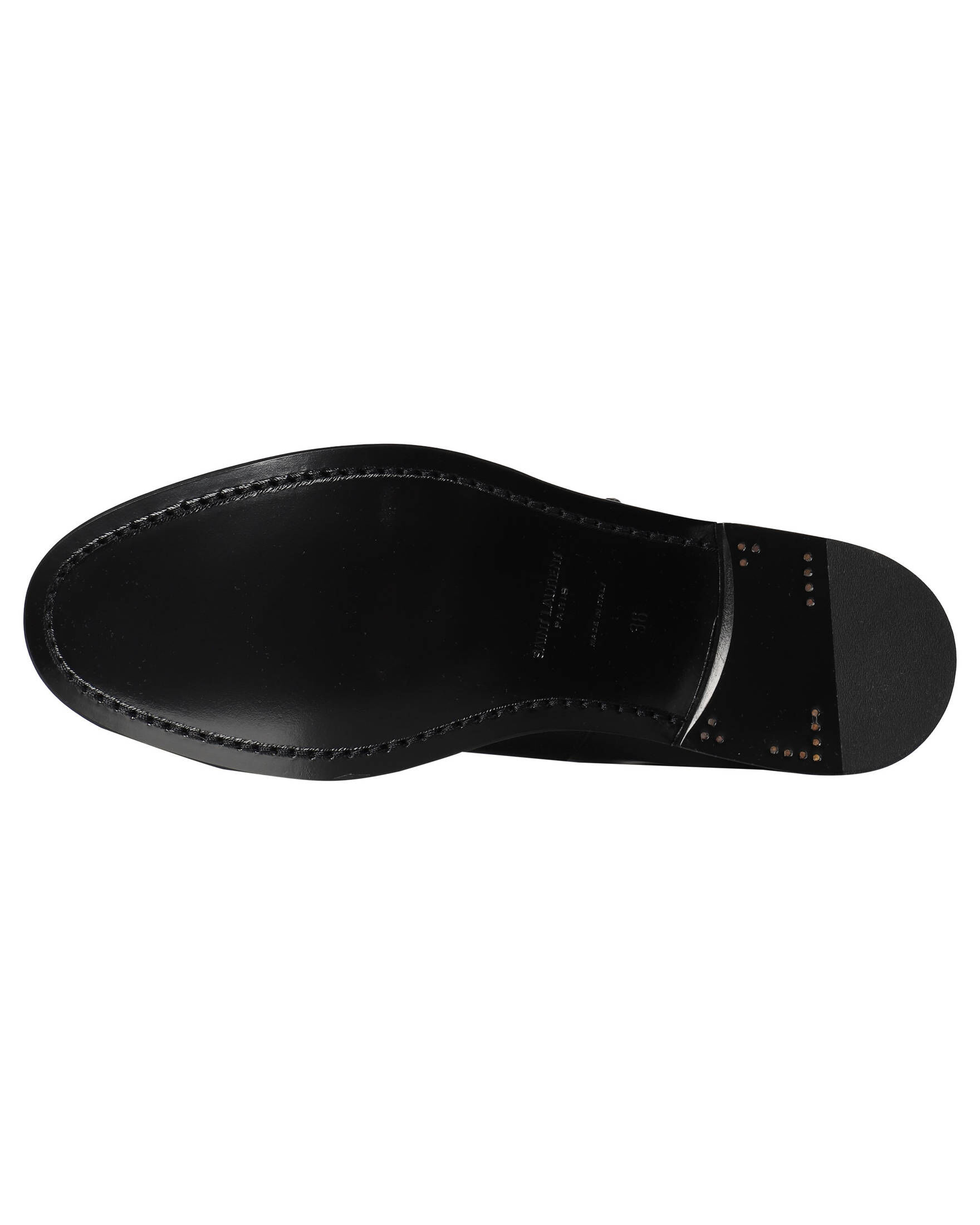 Saint Laurent| Damen Stiefel HUNT aus glasiertem Leder