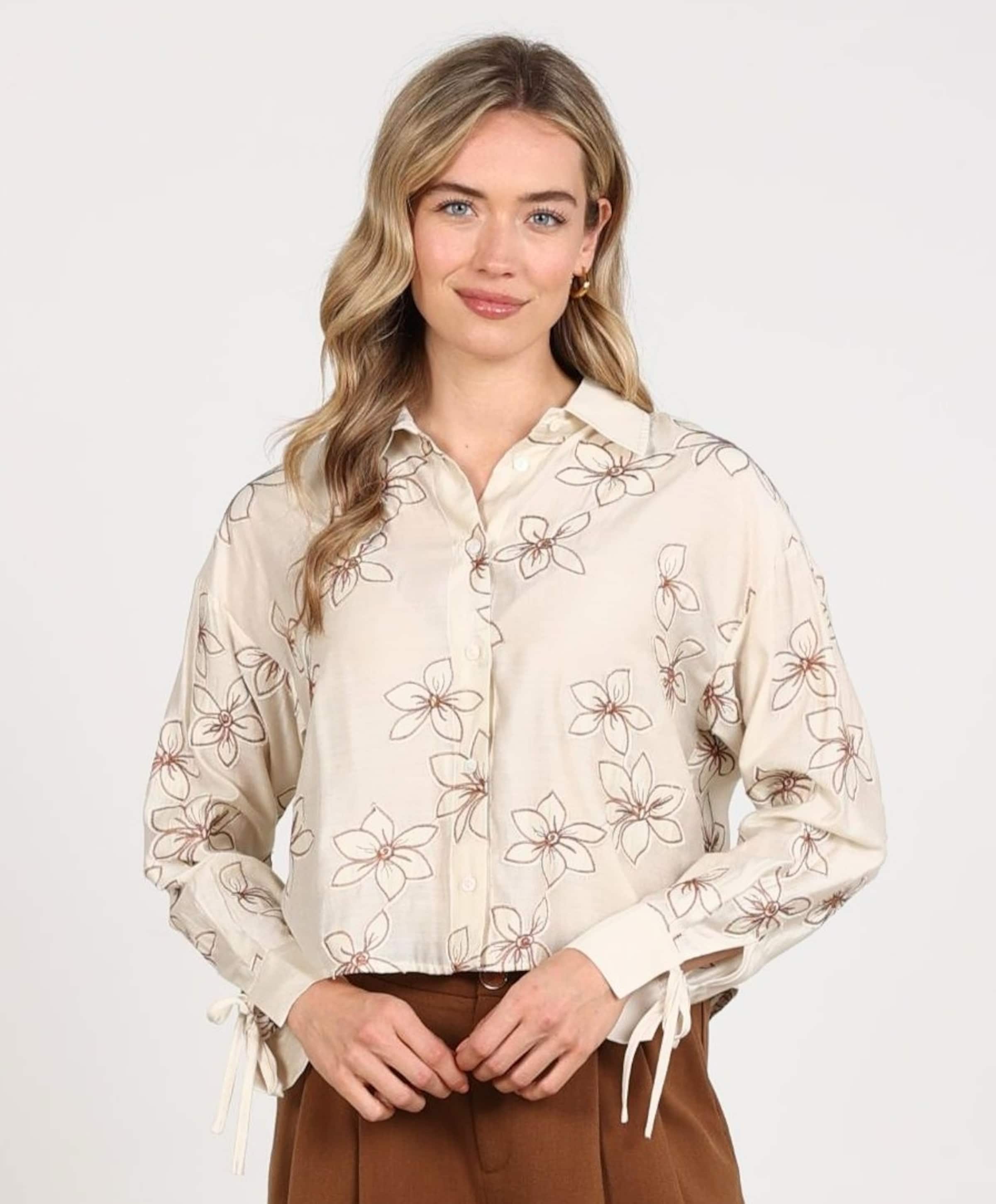 Nukus Dames blouse beige