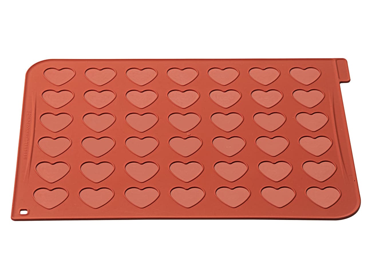 Plaque silicone macarons - 42 coeurs - 40 x 30 cm - Silikomart