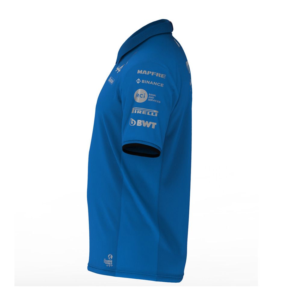 Kappa ACREM ALPINE F1 - Polo Homme liquid blue/black
