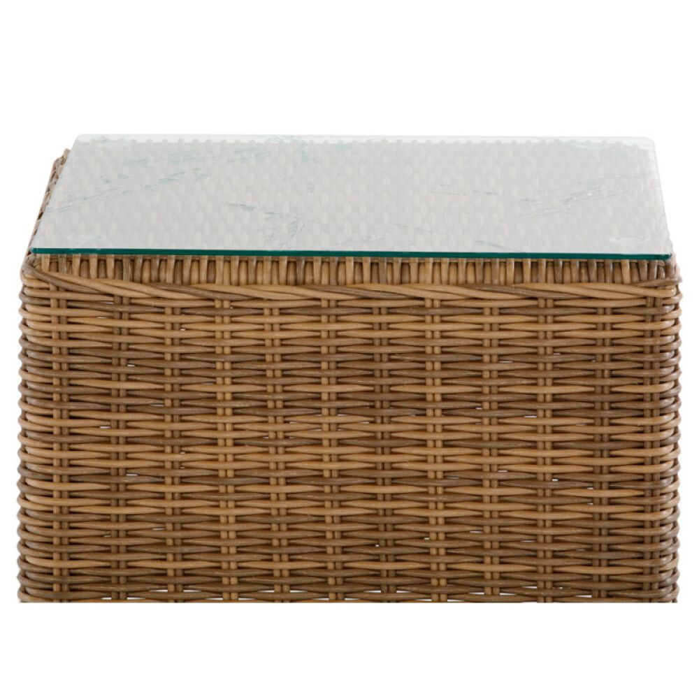 LOUNGEBORD SUNFUN INA KUNSTROTTING MELERT NATUR 50X50X45 CM