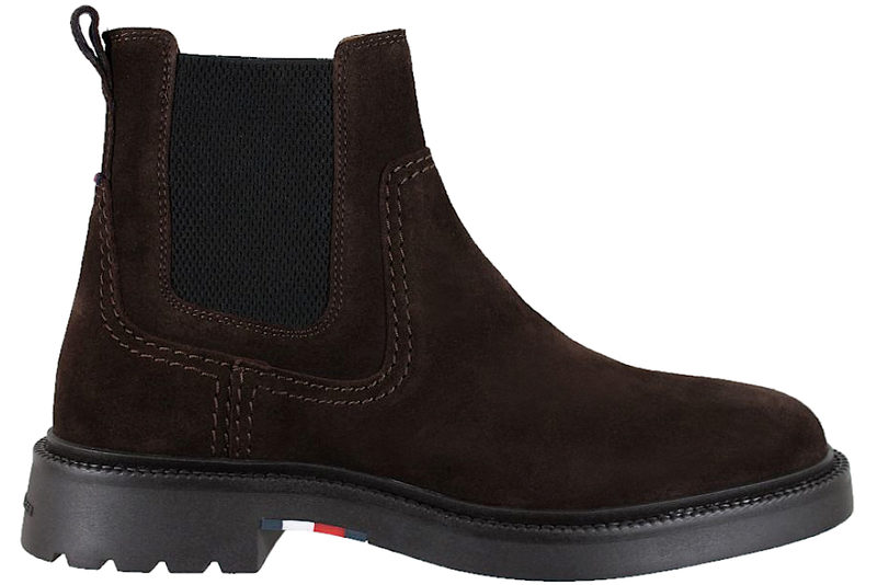 TOMMY HILFIGER COMFORT LWT SUEDE CHEL BROWN