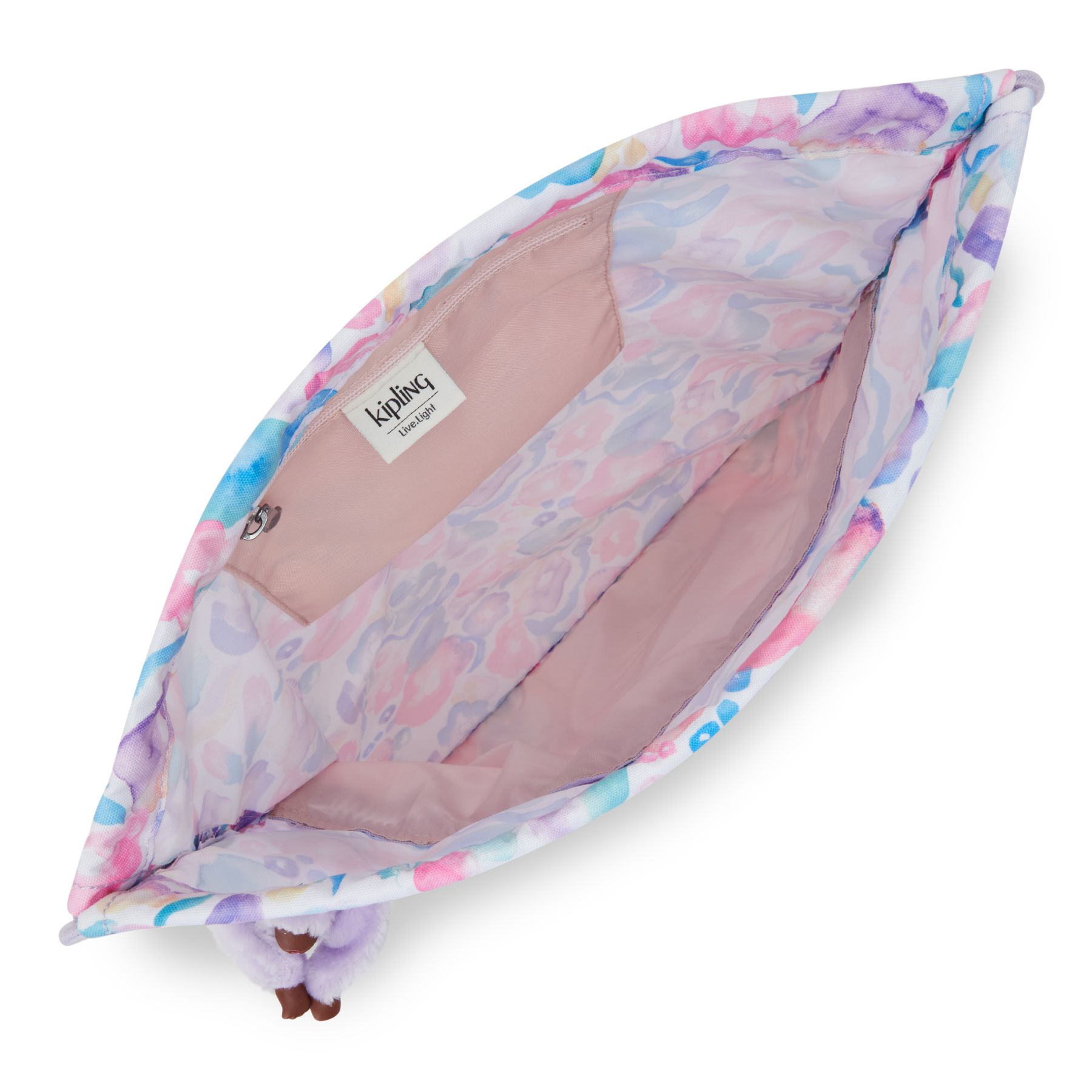 SUPERTABOO Sac moyen avec cordon de serrage - Aqua Flowers