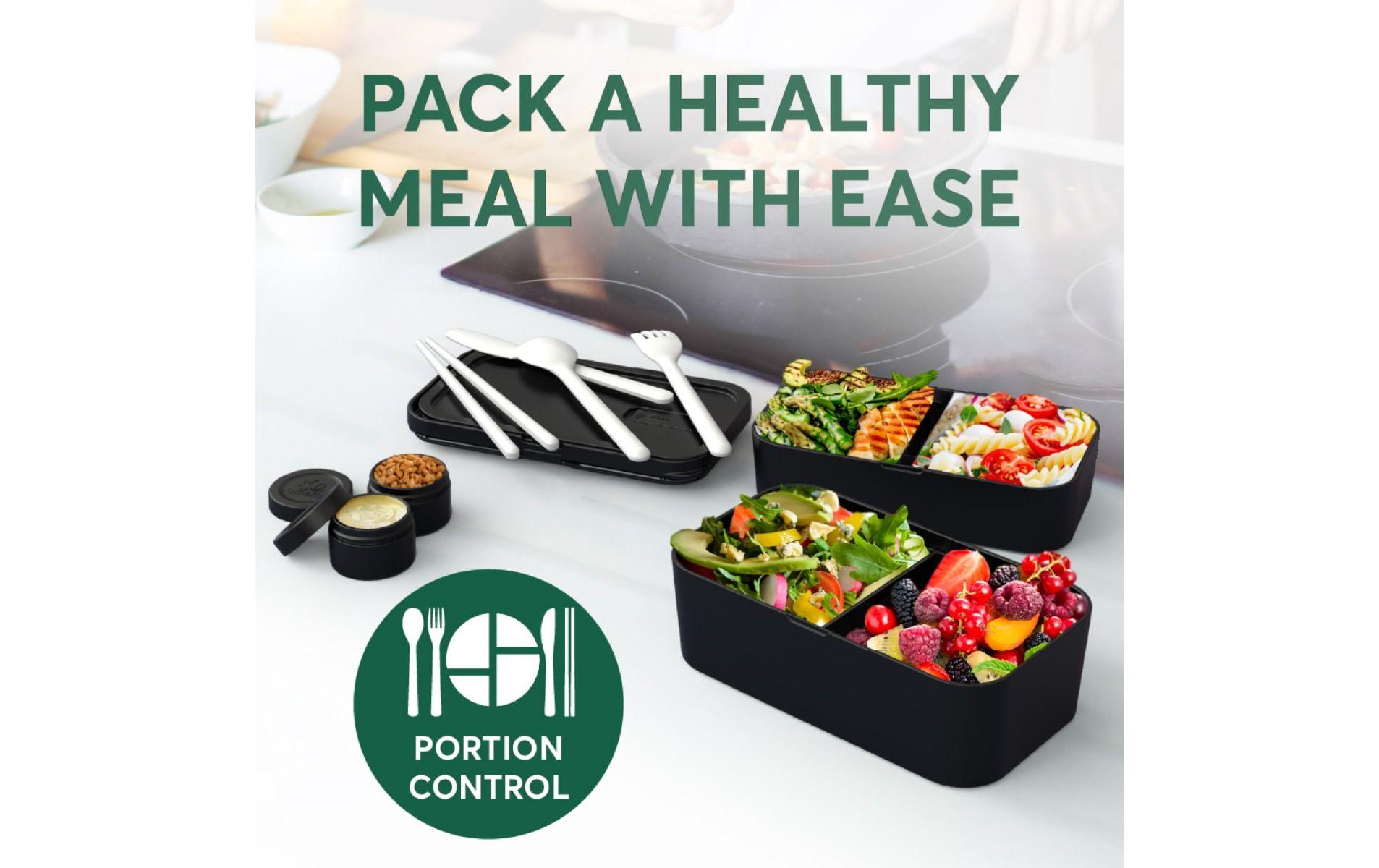 Lunchbox Nestable L Rosewood BlackPraktische und nachhaltige Lunchbox
