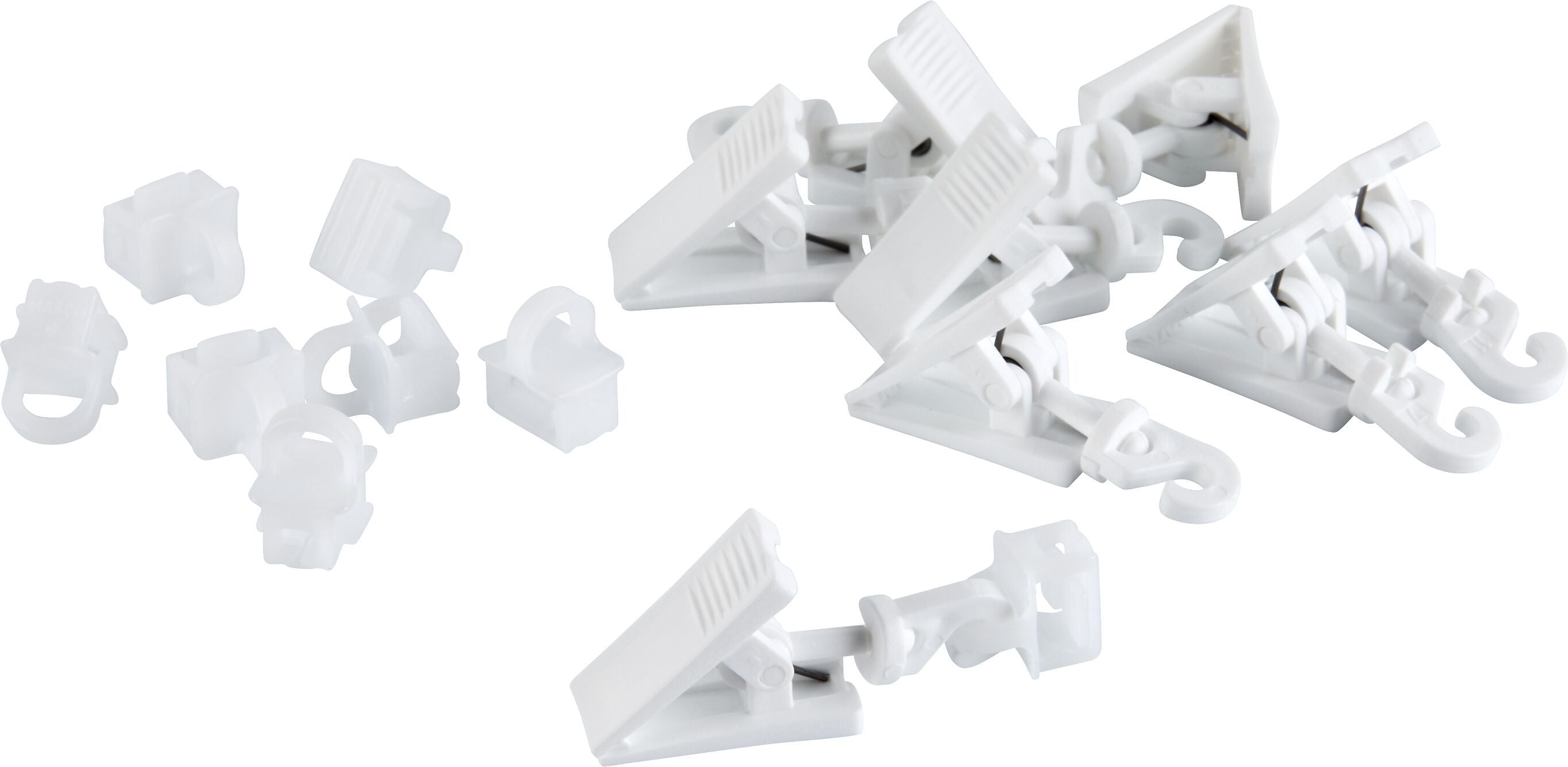 CLICK-IT MAXI Gleiter mit Queröse & Klammer drehbar - Weiss / B: 35.0 mm x T: 16.0 mm x H: 10.0 cm