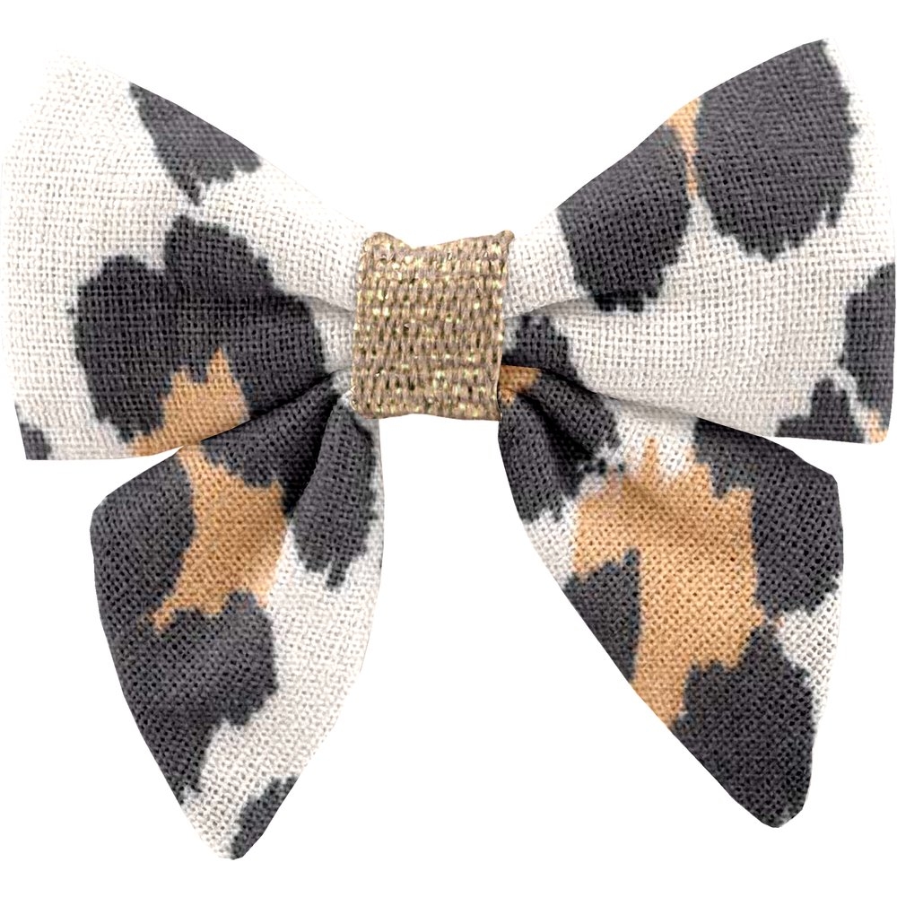 Barrette Mini Noeud Papillon Leopard