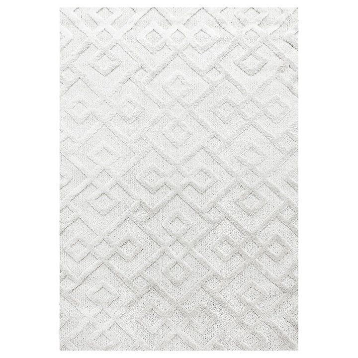 Scandinavisch vloerkleed - Pitea Pattern Creme | Comfortabel