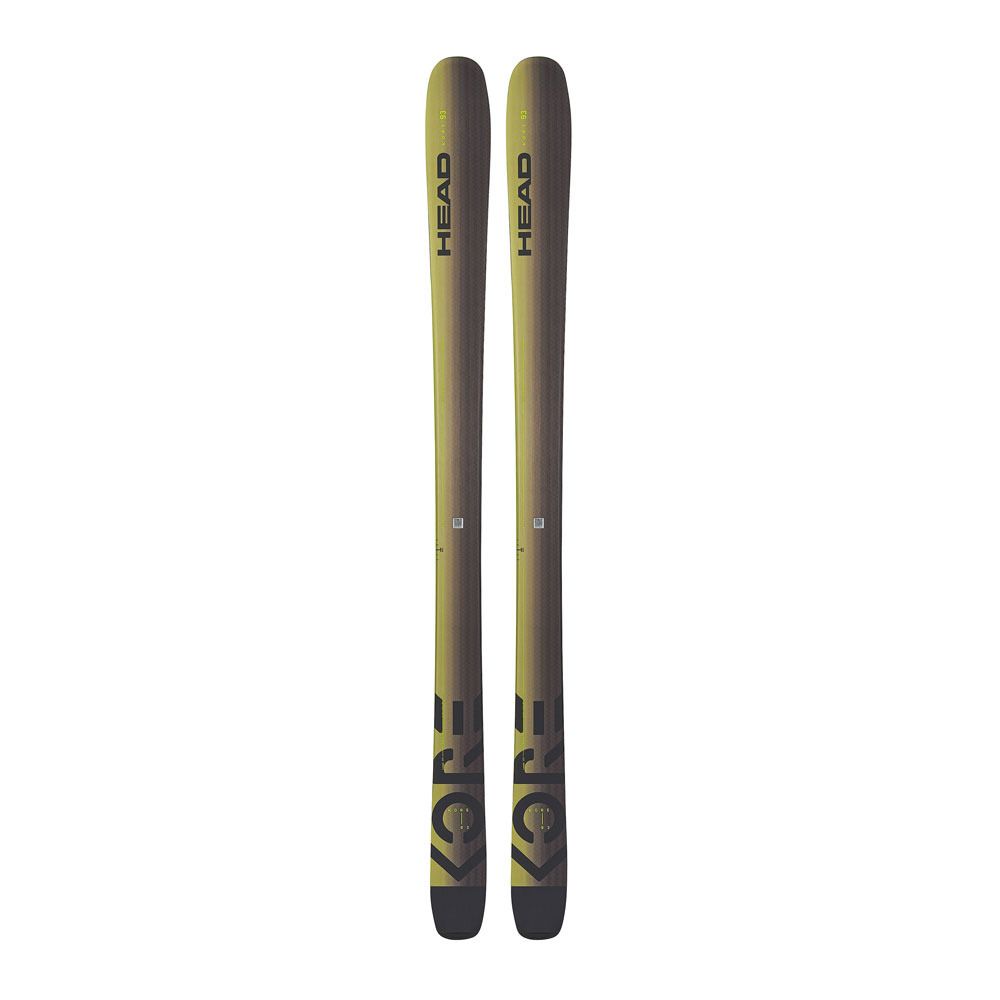 Head KORE 93 - Skis freeride Homme black/yellow