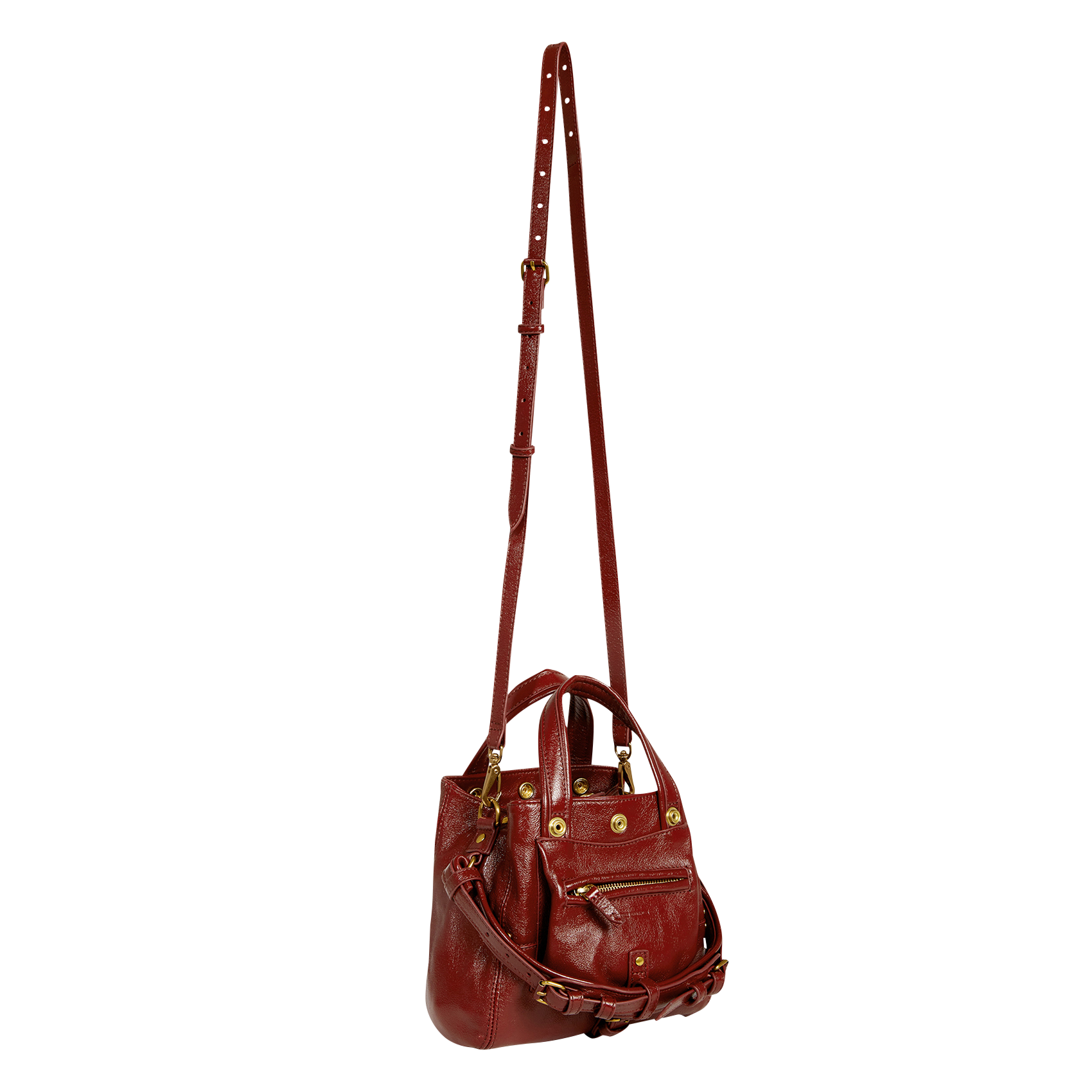 BILLY NANO - Sac bandoulière en cuir | Marron
