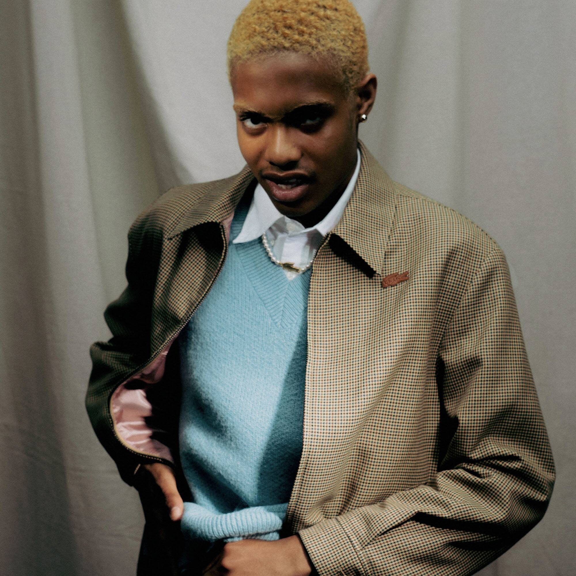 Pull sans manche Lacoste x le FLEUR à col V Pullovers - Bleu - Lacoste - Unisex