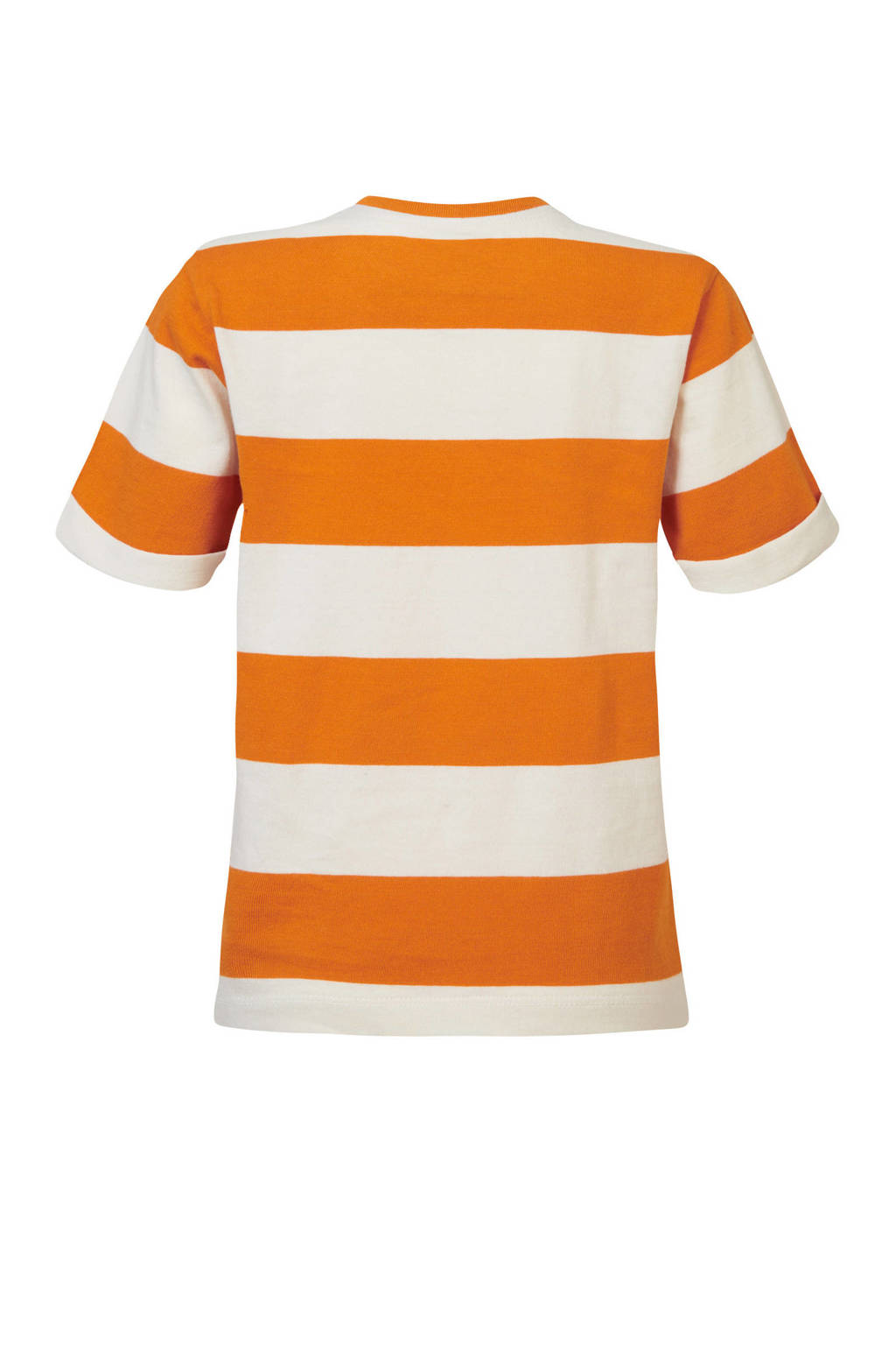 Noppies gestreept T-shirt Deltaville oranje