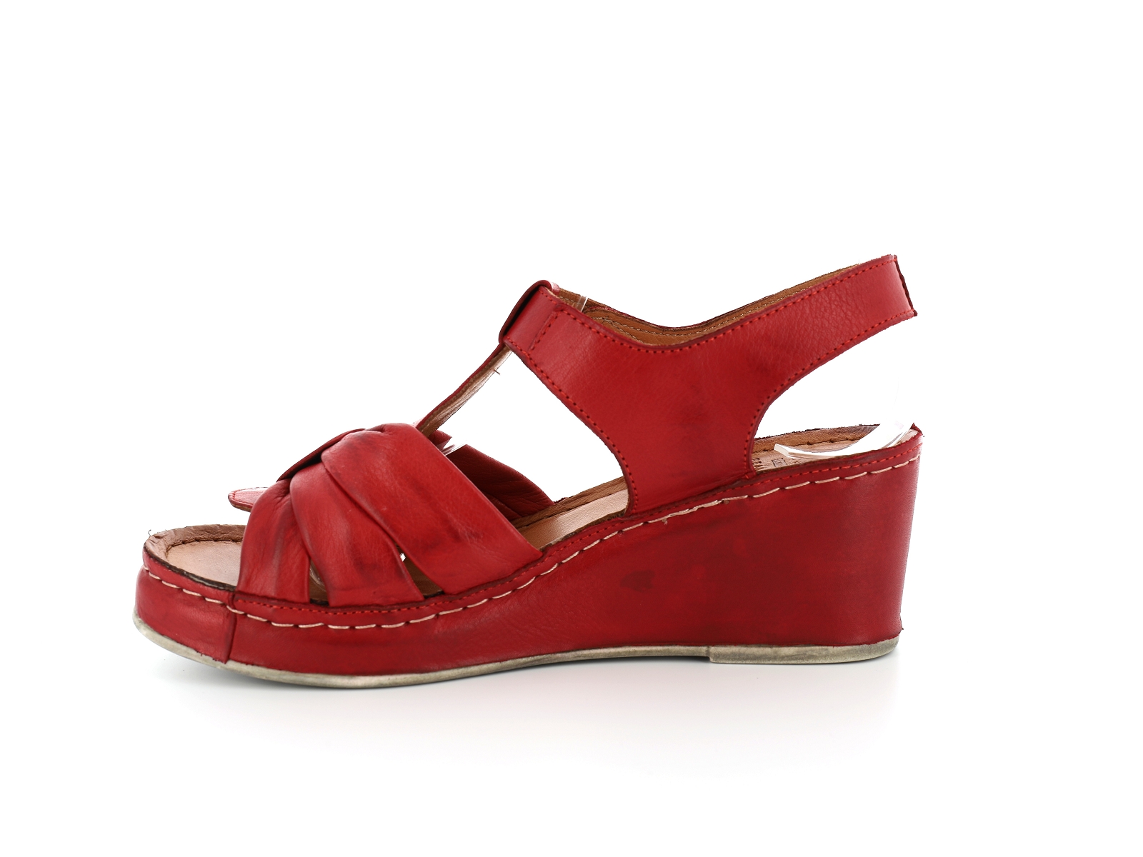 K brand-FABRIQUE Cuir Rouge