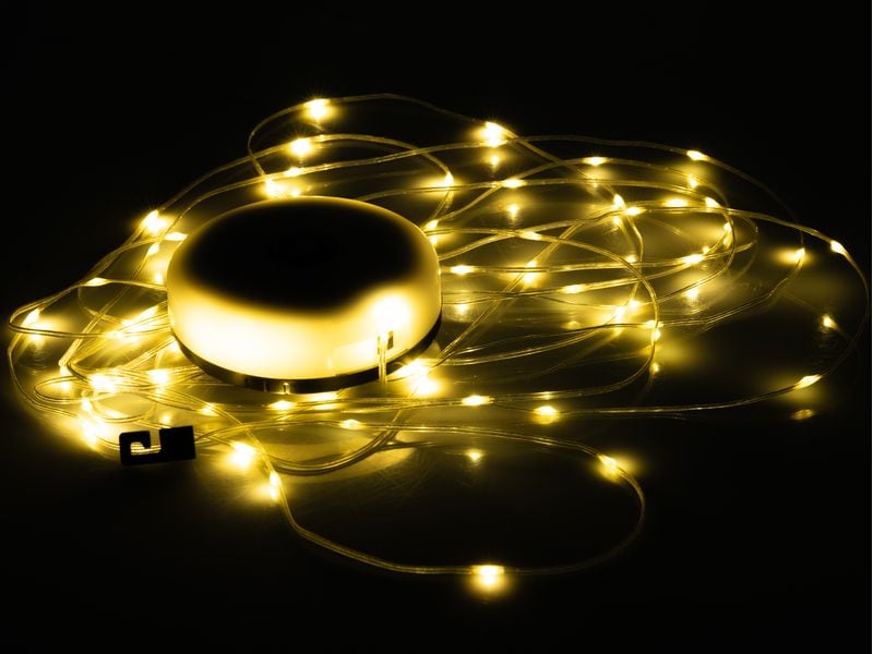 FTM Campinglampe RGB mit Powerbank LED-Campinglampe mit warmweissem und farbigem Licht