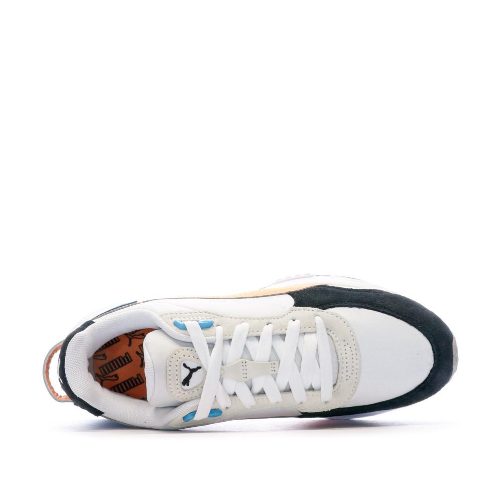 Puma Baskets Blanc/Orange/Bleu Homme Puma Wild Rider Rollin