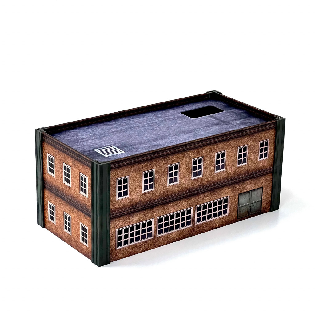 Metropolis Cityscape: Small and Medium Rectangle Concrete Buildings