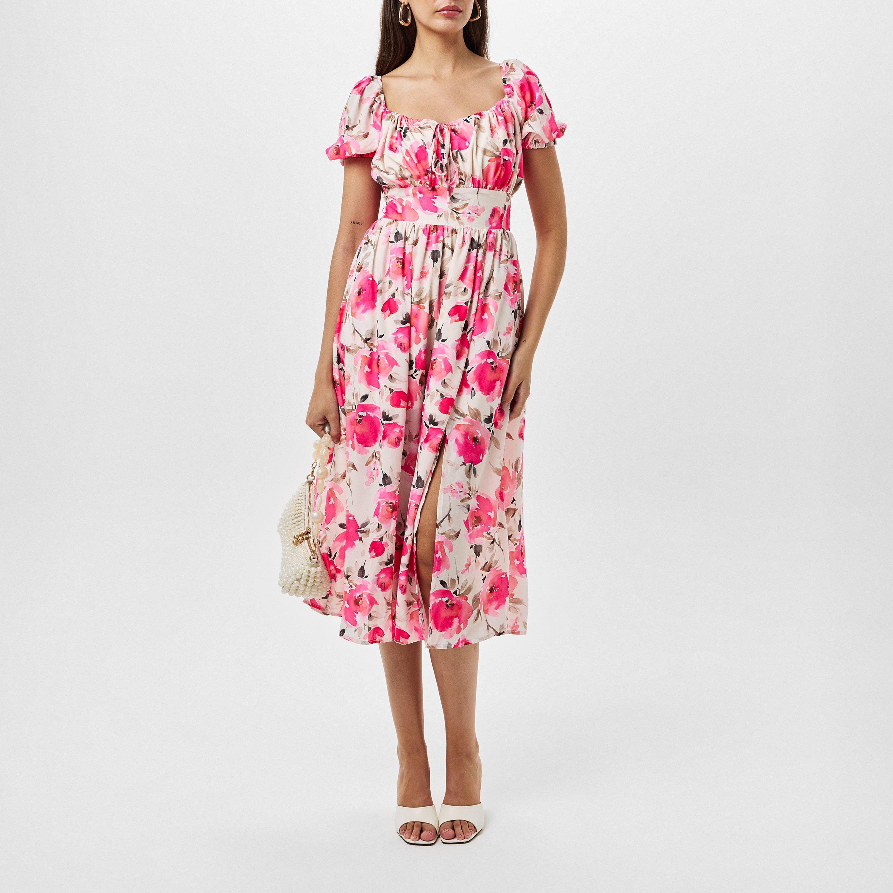 In The Style Studio In The Style Pink Midi Dress