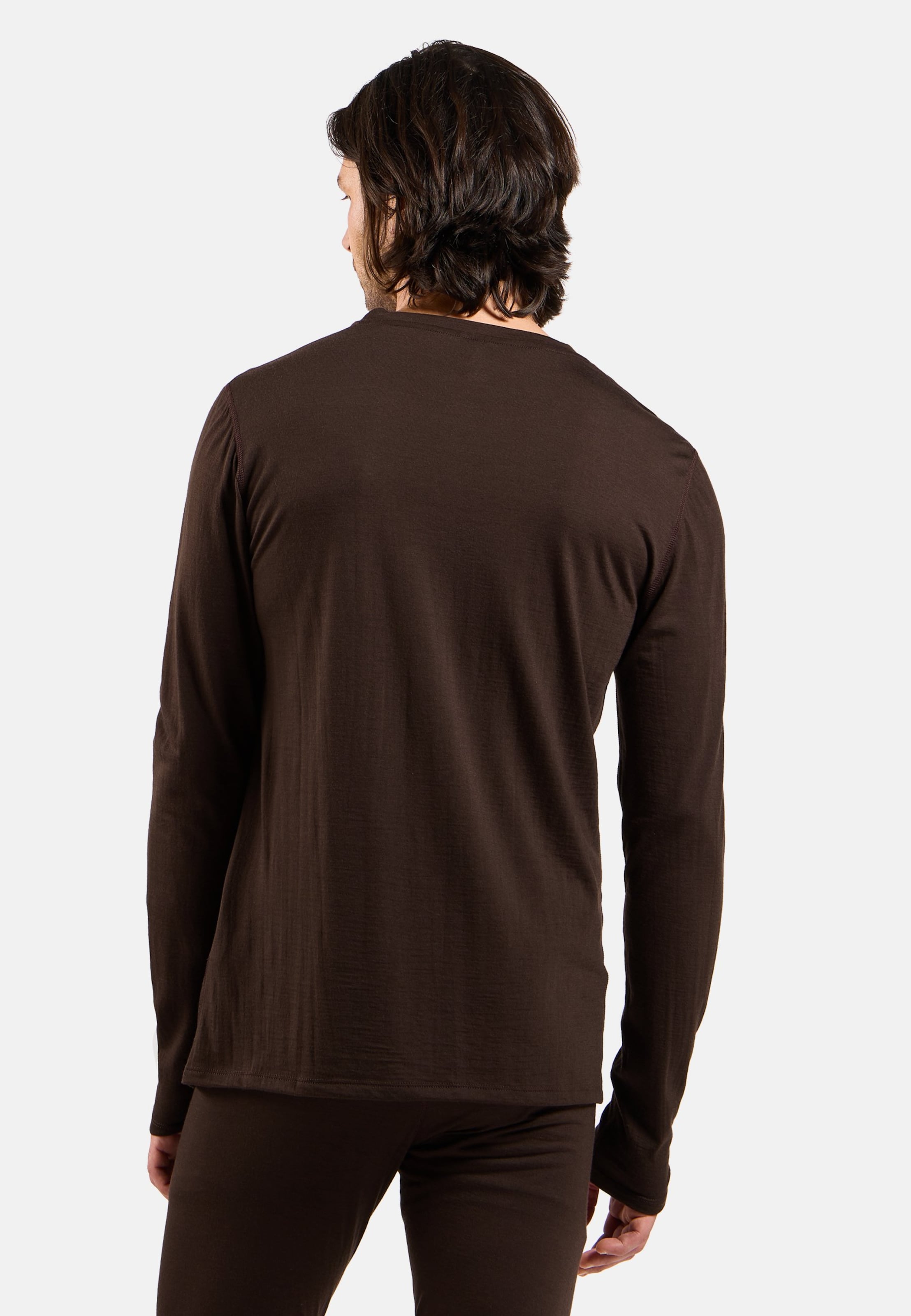 Natural Merino 160 Base Layer Langarmshirt in fudge