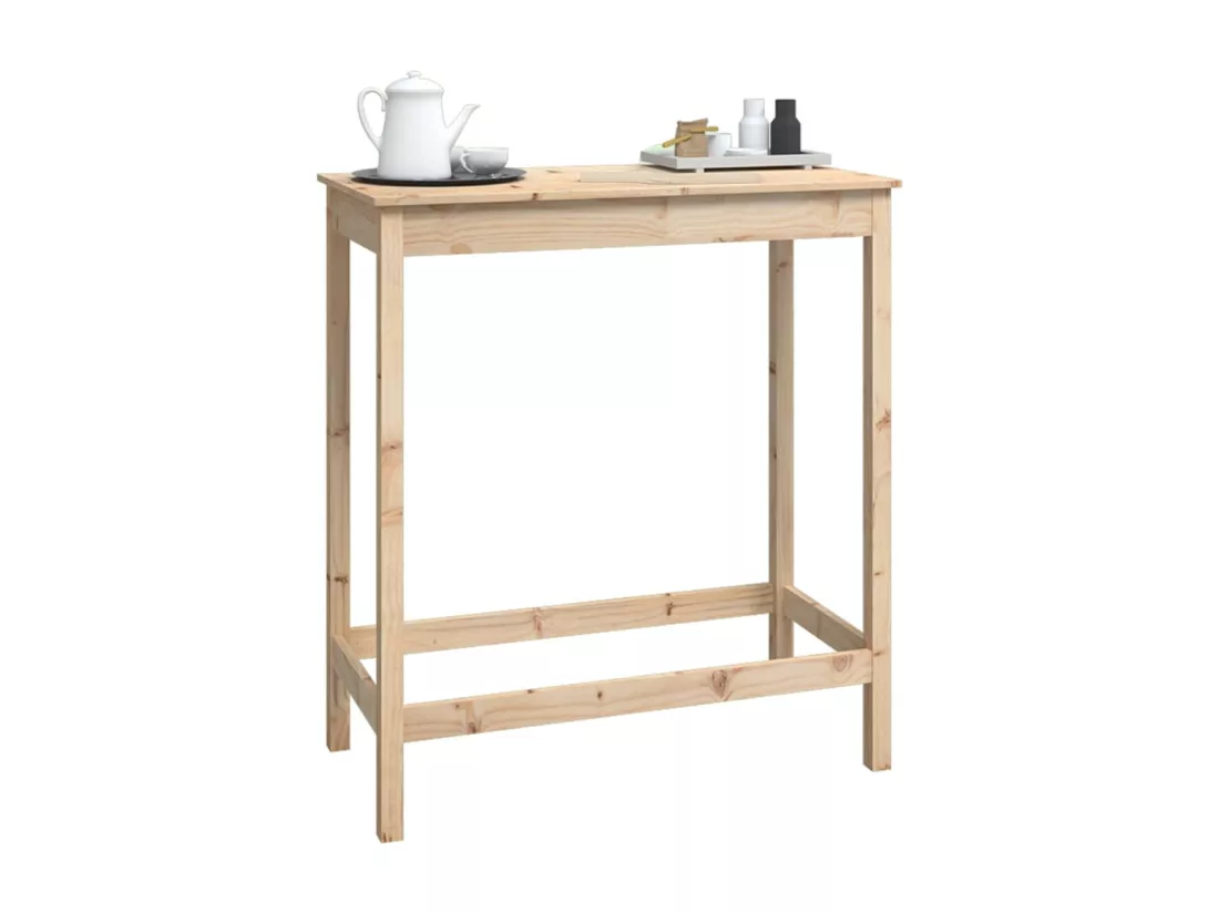 Table de bar 100x50x110 cm bois massif de pin