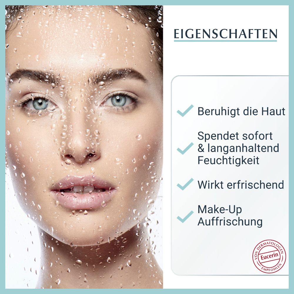 Eucerin® Hyaluron Spray – Erfrischendes Gesichtsspray versorgt die Haut mit Feuchtigkeit und lässt sie strahlen