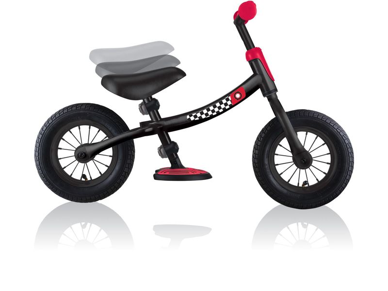 GLOBBER Kinder-Laufrad Go Bike Air, Rot / Schwarz Balance-Bike