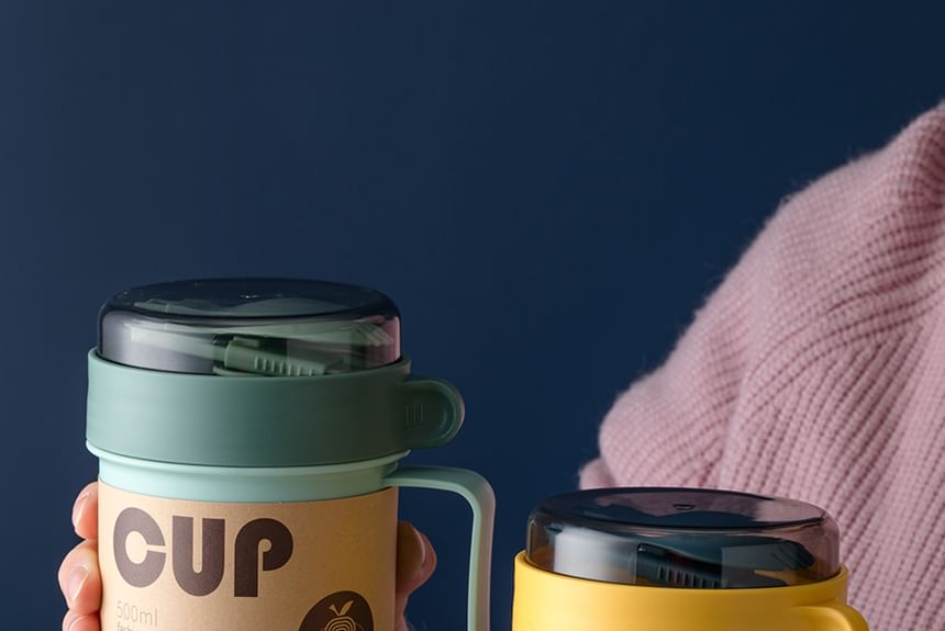 Koringa - Belettering RVS / Plastic Voedselcontainer / Lepel / Set (Diverse Ontwerpen)
