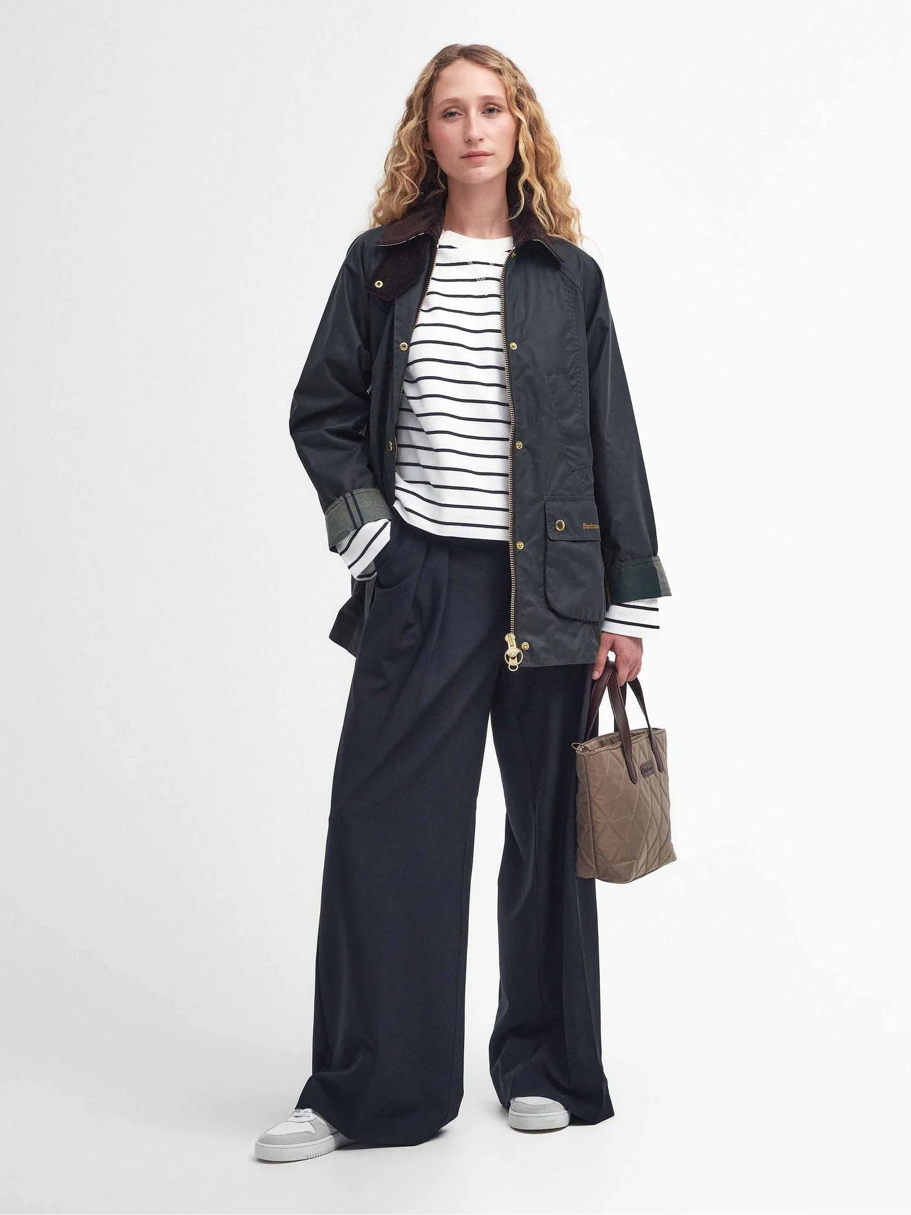 Grijs-groen - Barbour® Modern Beadnell Wax Jacket