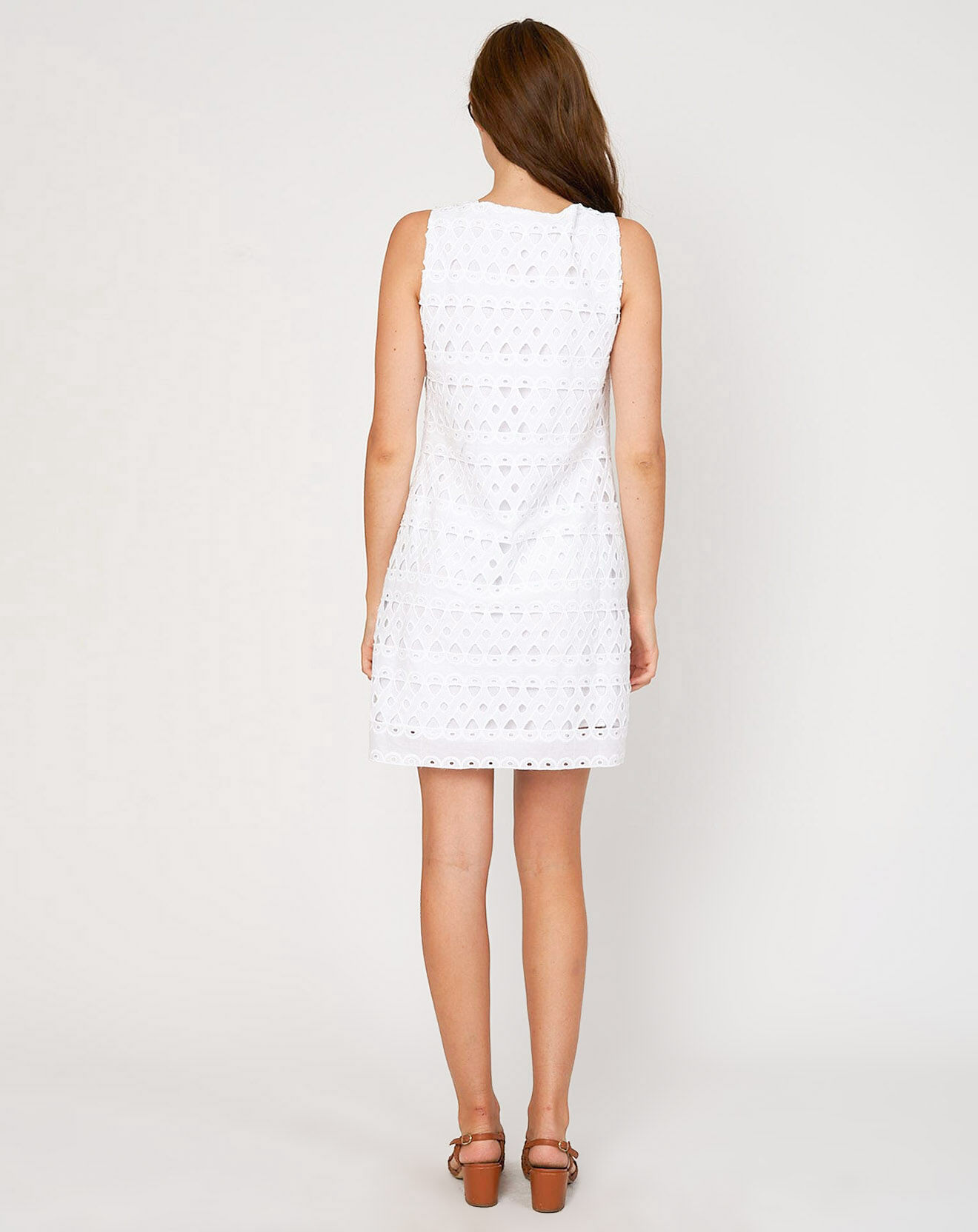 Derhy Robe Pia imprimée blanche