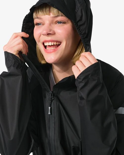 veste de pluie pour adulte léger imperméable noir