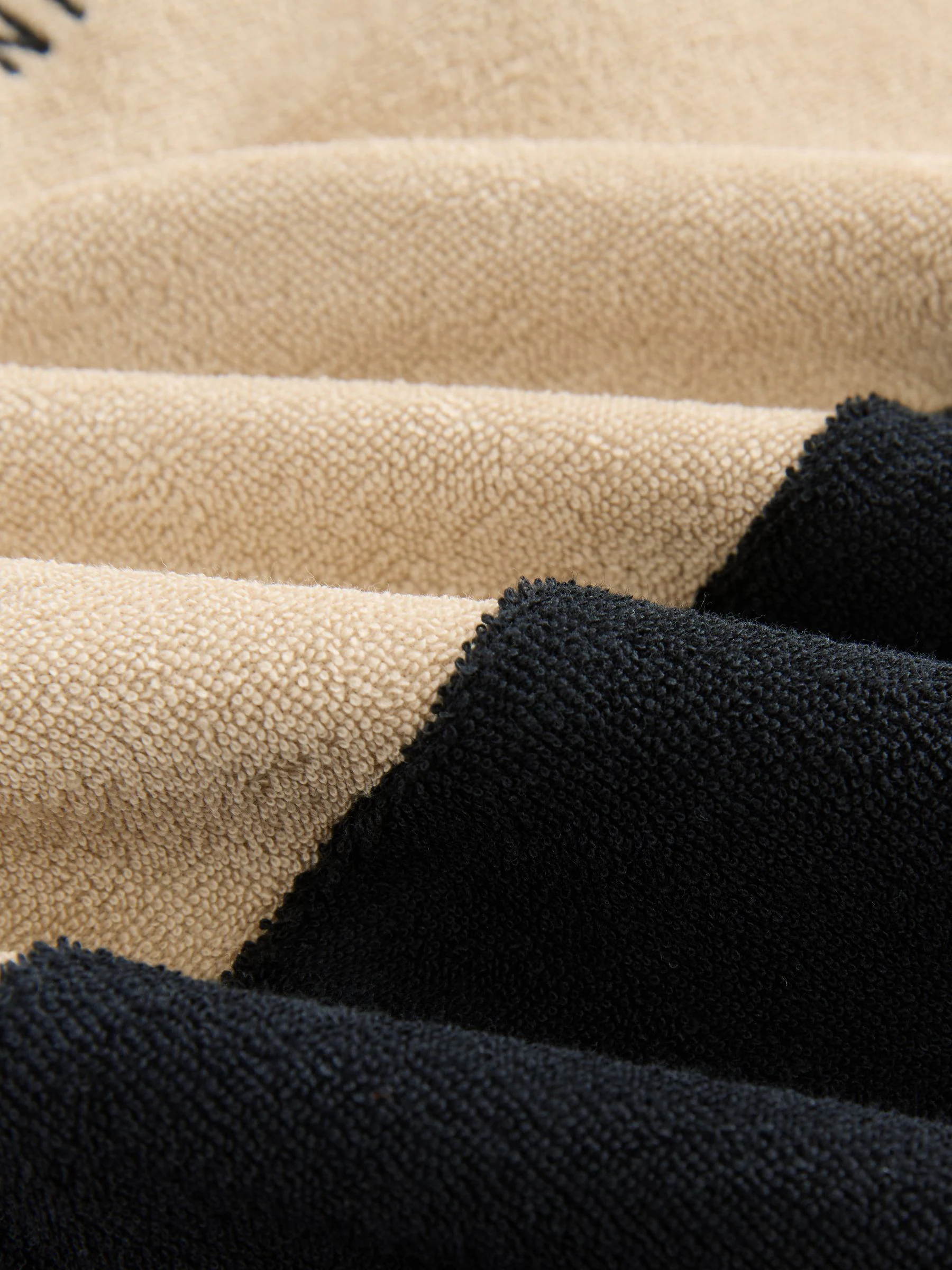 Zwart/bruin - Poncho handdoek (3-16jr)