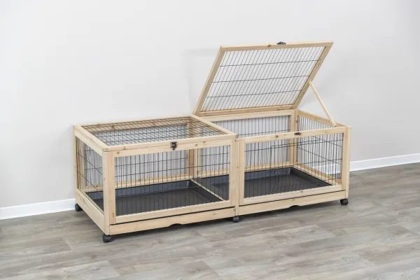 Trixie Indoor run, guinea pigs/rabbits, wood/metal, 150×50×60 cm