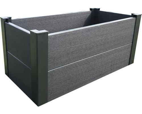 Verhoogd bed Lafiora WPC 70 x 35 x 31 cm antraciet