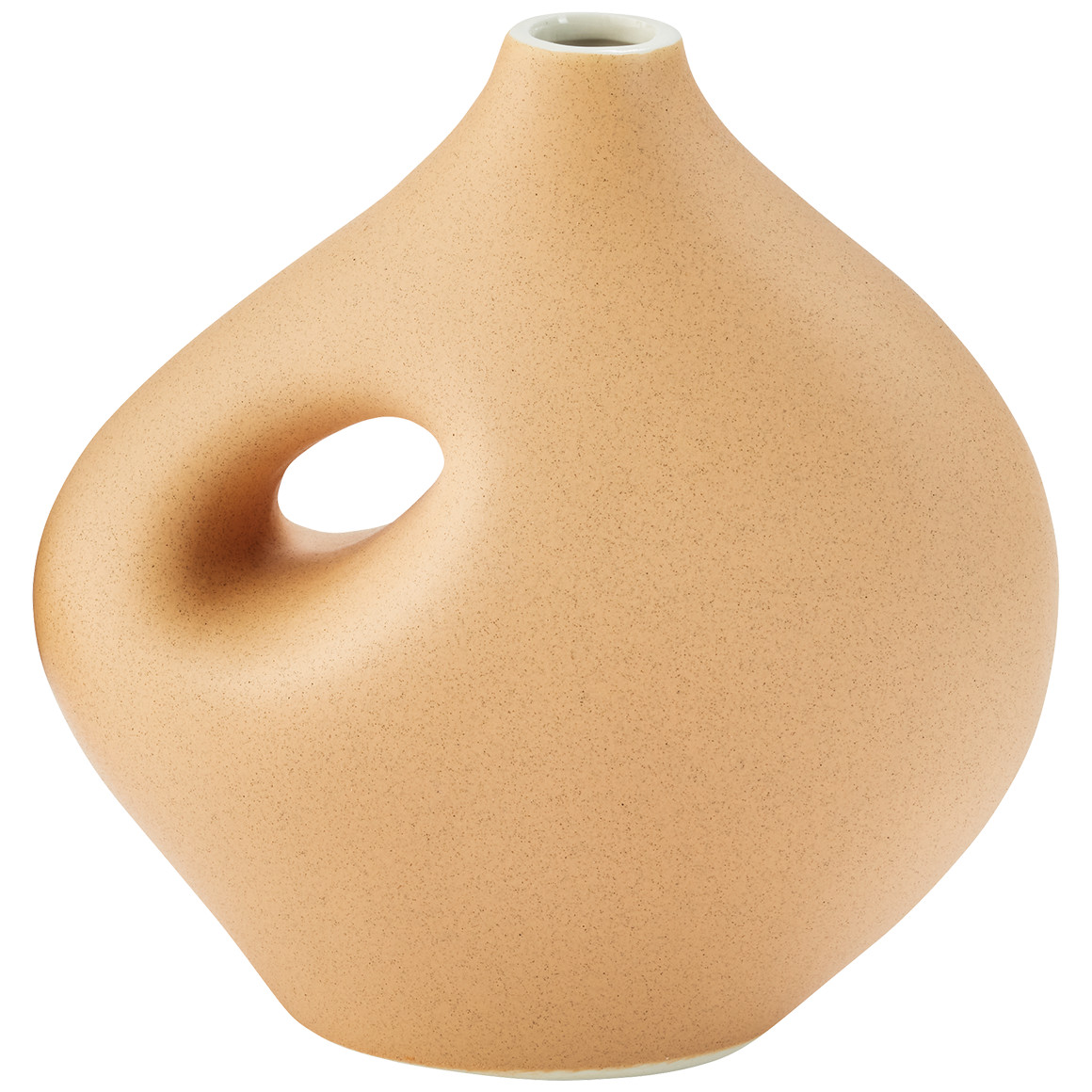 My Home Design-Vase in abstrakter Form hellorange