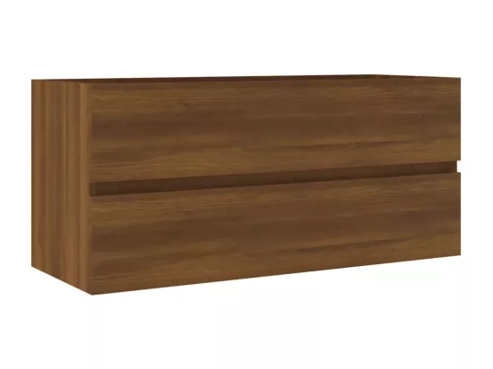 Armoire d'évier Chêne marron 100x38,5x45 cm Bois d'ingénierie