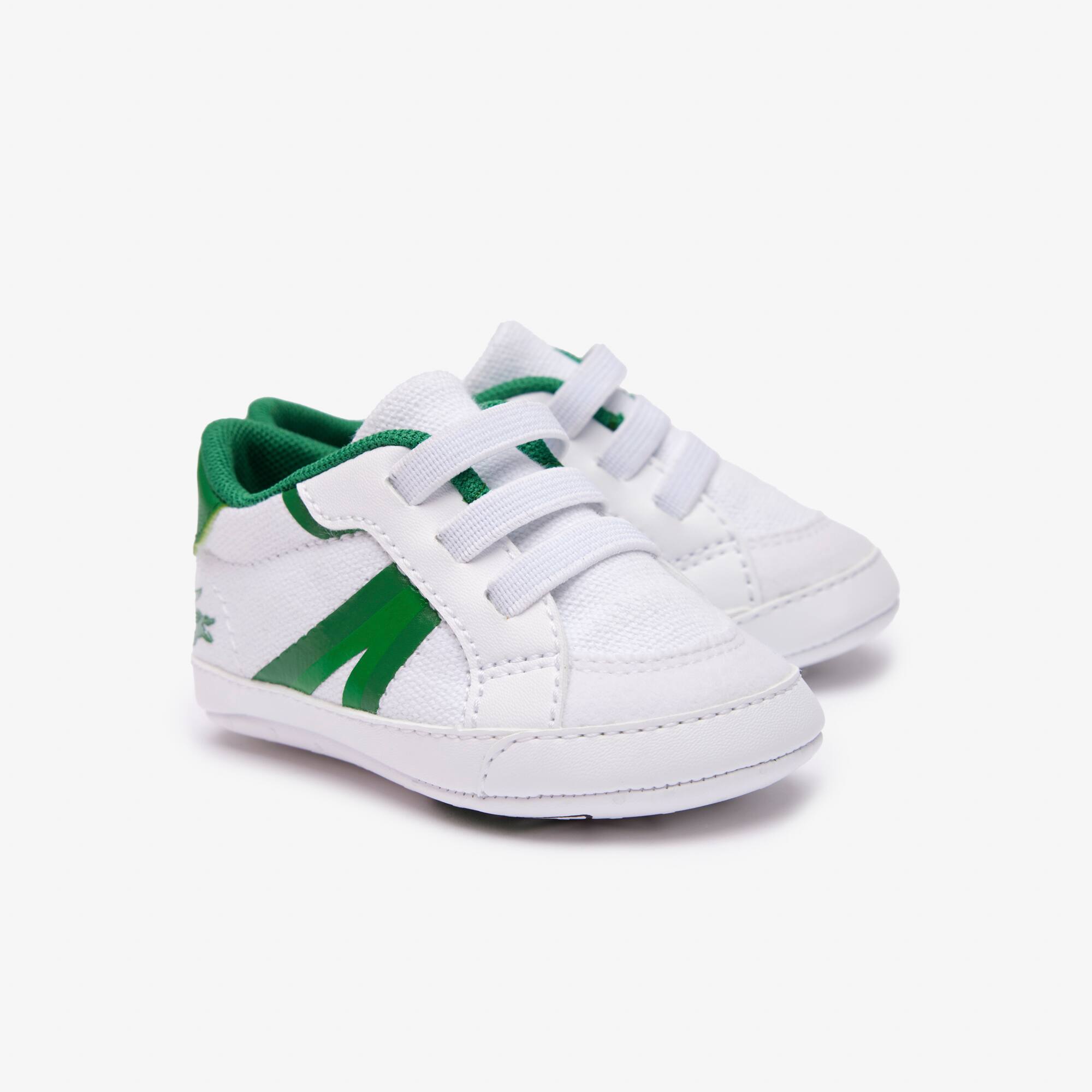 Sneakers L004 Cub bébé en textile et synthétique Chaussures - Blanc - Lacoste - Enfant