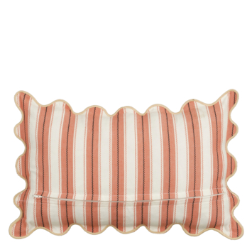 Sierkussen strepen oranje - l55xb35xh10cm