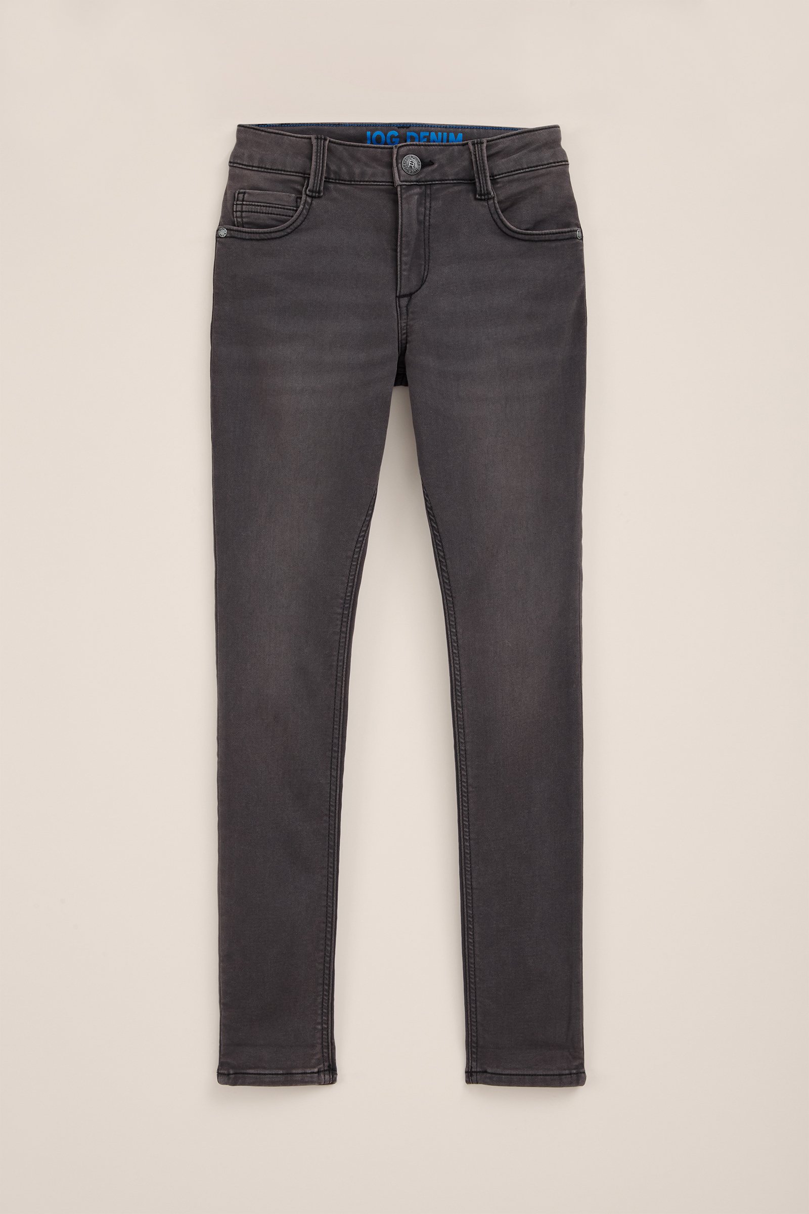Jongens skinny fit jeans van jog denim Blue Ridge Donkergrijs