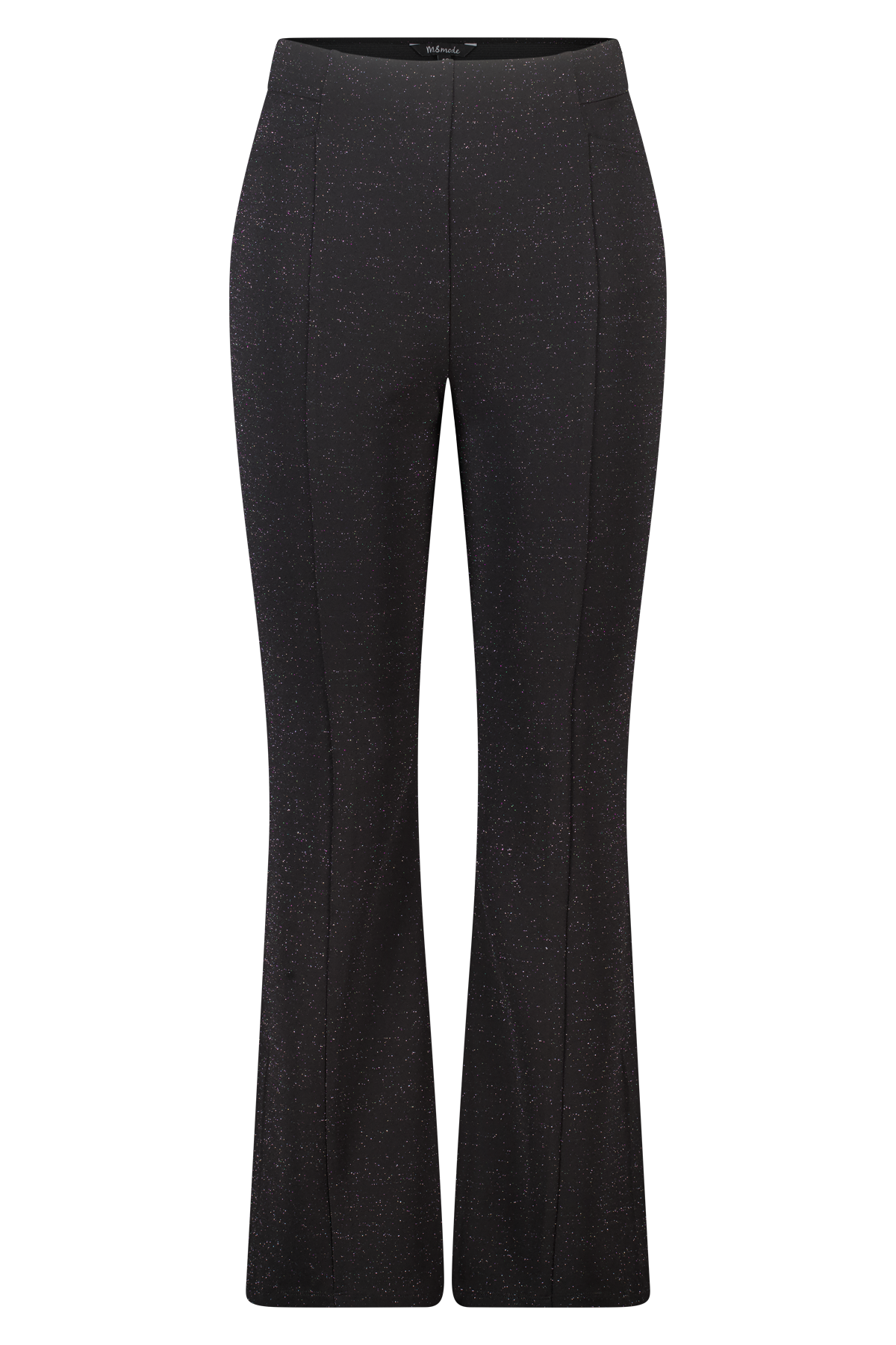 Flared tregging met glitter Zwart
