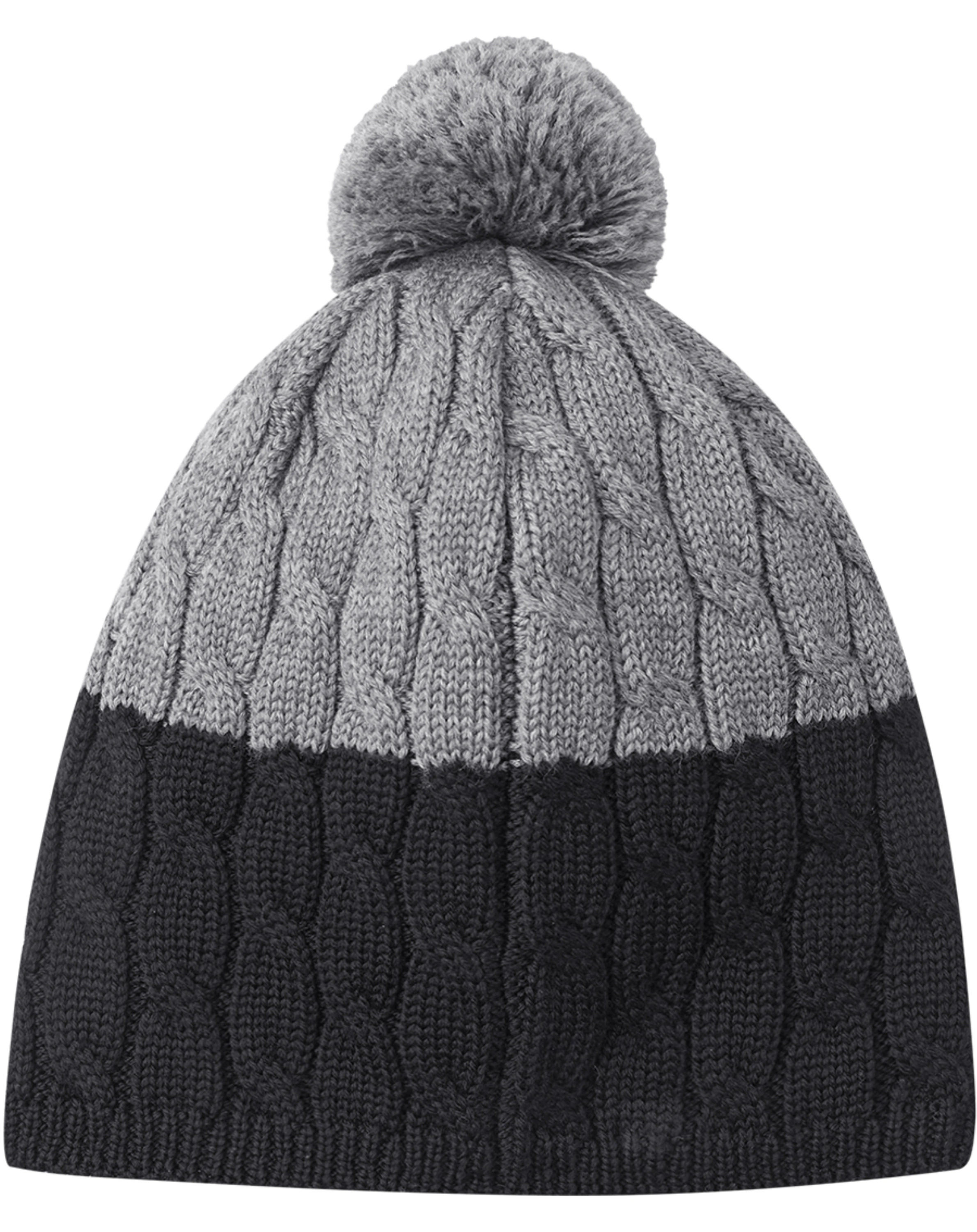 Woll-Mütze NYKSUND mit Bommel in black