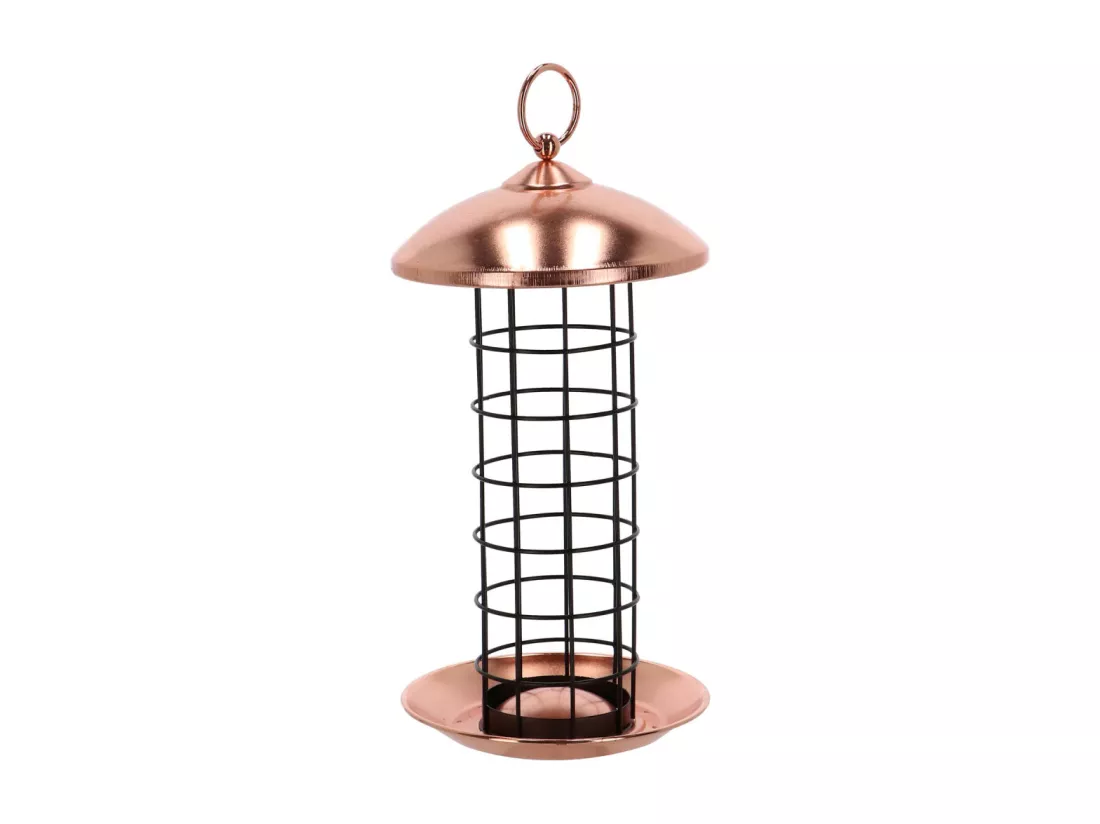 Mangeoire à oiseaux Plaqué cuivre - boules de graisses
