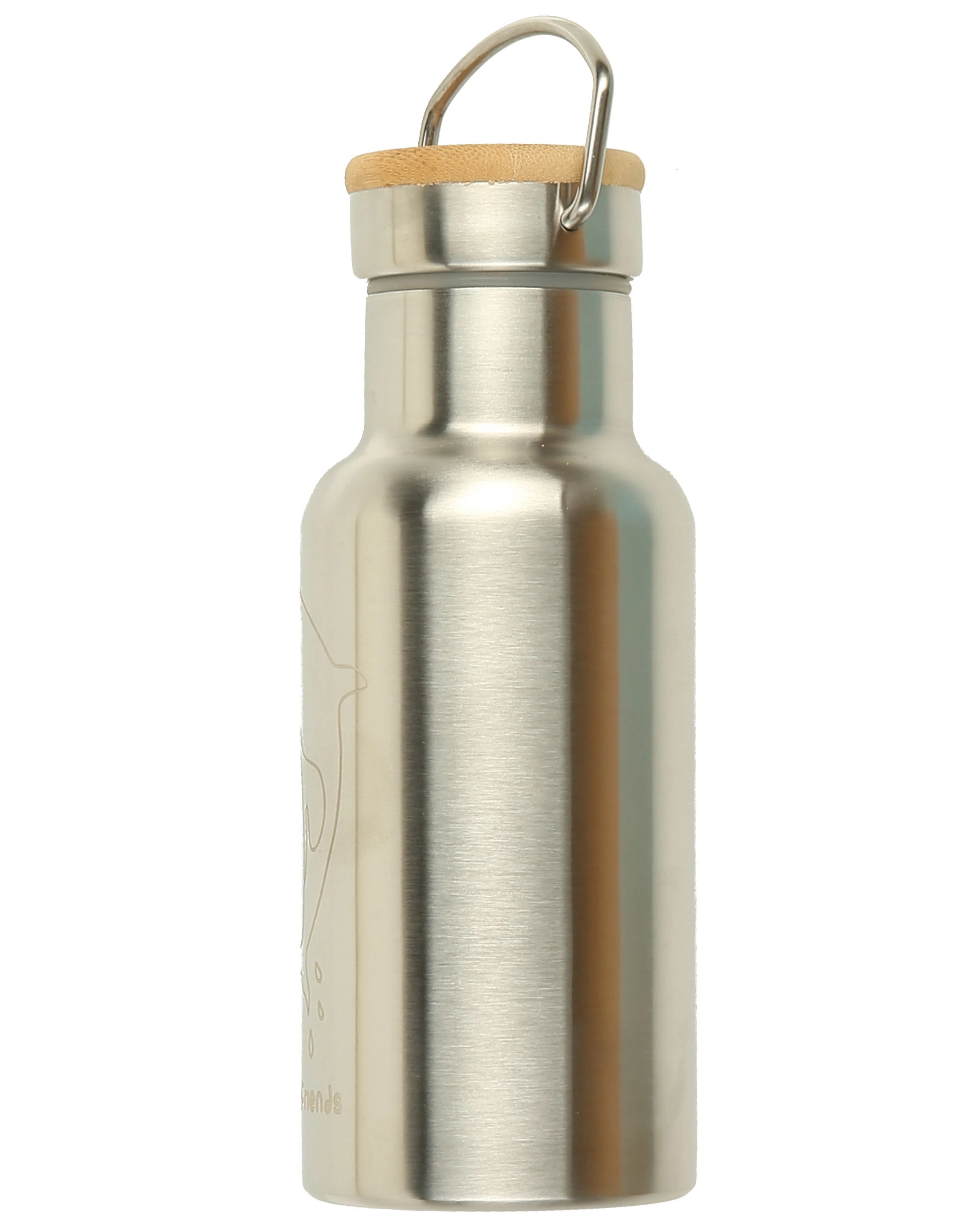 Thermoflasche BAMBOO (Farbe: silber)