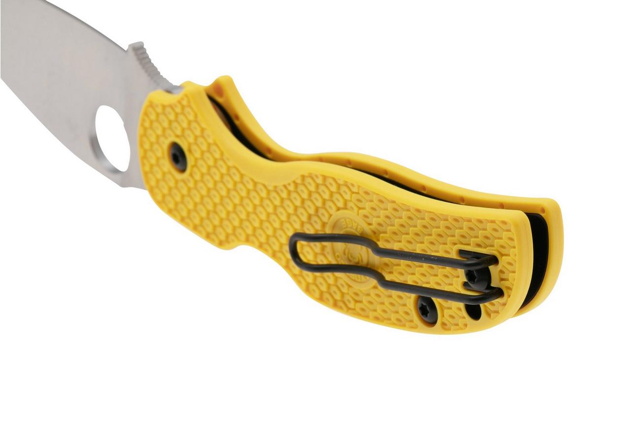 Spyderco Sage 5 Salt Lightweight CPM MagnaCut C123PYL Yellow FRN, zakmes