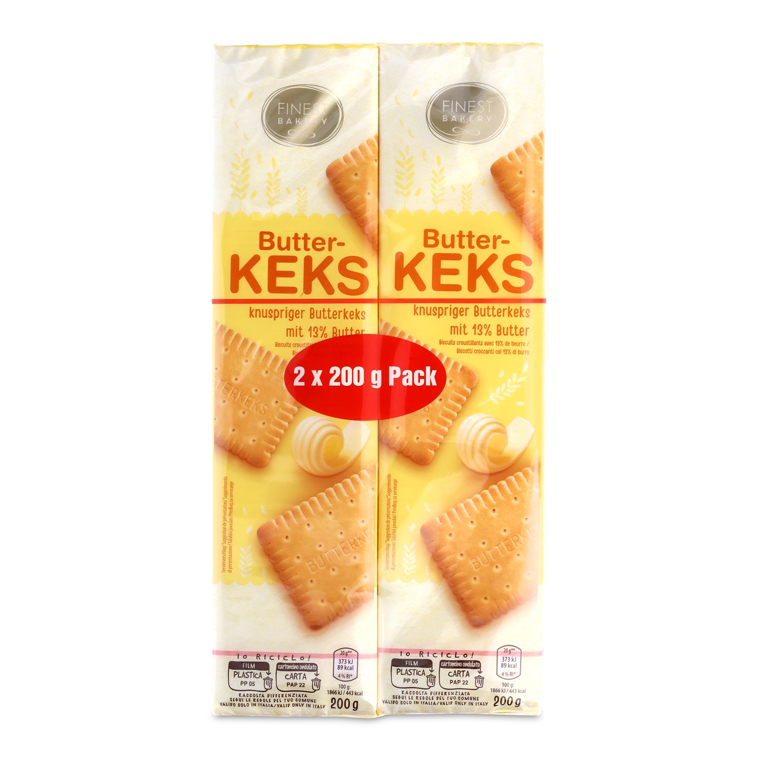 FINEST BAKERY Butterkekse, Klassik 400 g