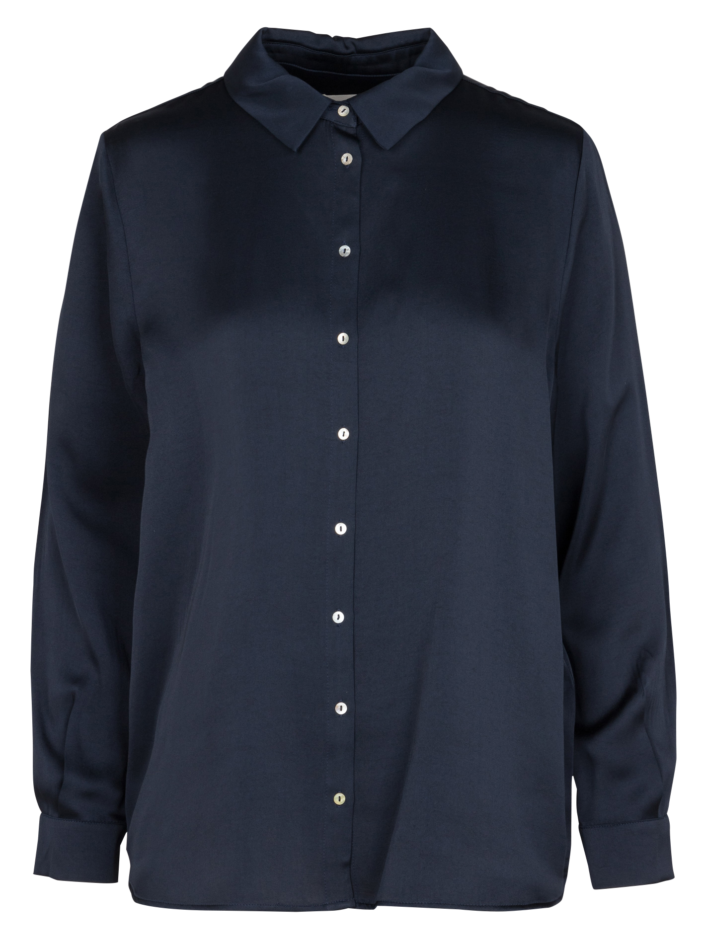 CARLA - Chemise fluide à col classique en viscose mélangée | Violet
