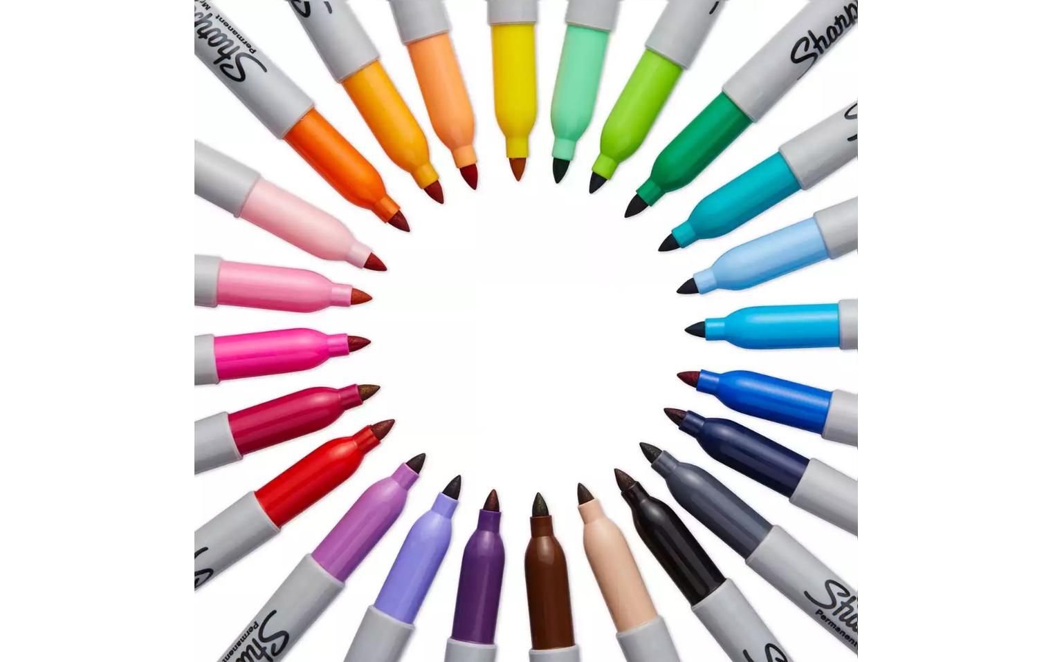 Permanent-Marker 0.9 mm SchwarzLeuchtende Marker für jeden Untergrund
