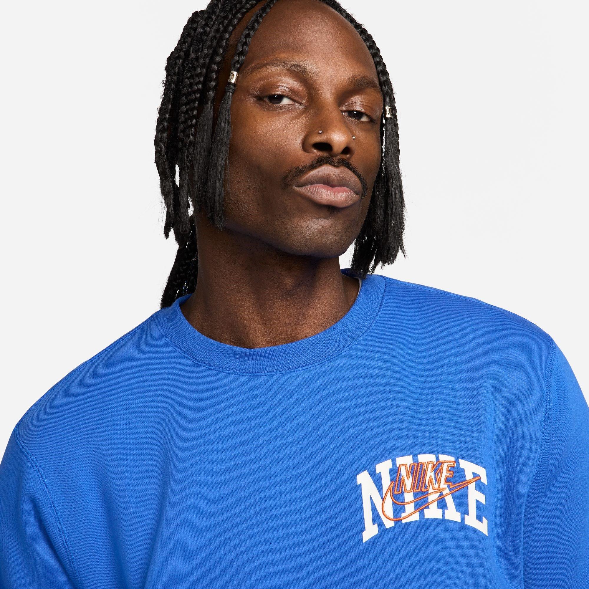 Nike Club Fleece Mens Long Sleeve Crew