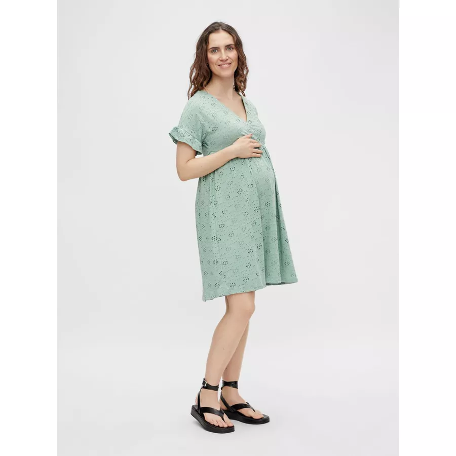 mamalicious Stillkleid TESS MLDINNA Granite Green