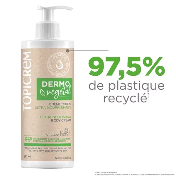Topicrem Dermovegental Creme Corporal Ultranutritivo 390ml