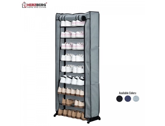 HERZBERG - Armoire Hg-8076: petit organisateur de porte-chaussures à 9 niveaux...
