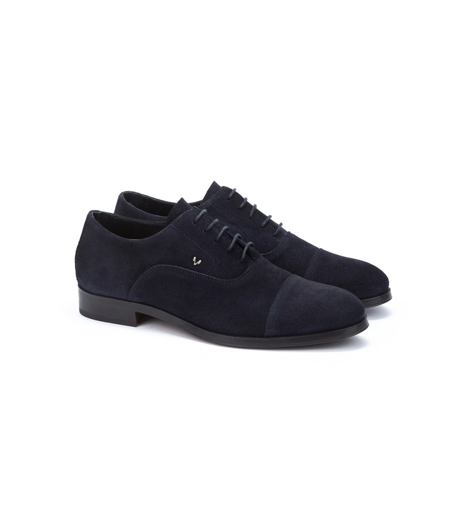 Sapatos Martinelli Empire em couro azul marinho